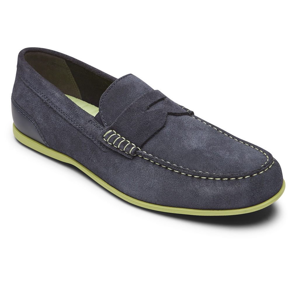 Rockport Slip-On For Mens Blue - Malcom Penny - AI2460985